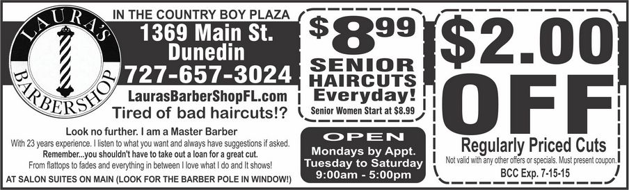 Coupon for Laura's Barbershop